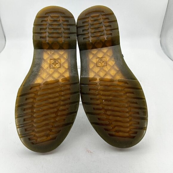 Dr Martens 1460 J Women US 5 White Leather Side Zip Classic 8 Eye Combat Boot - Picture 10 of 14